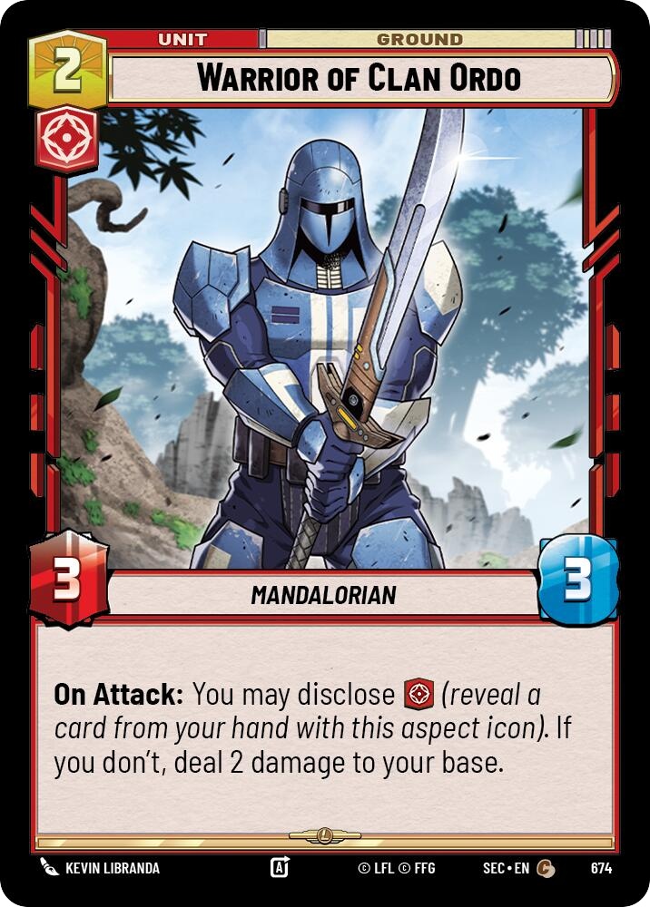 【SEC0674/EN】Warrior of Clan Ordo (Foil)