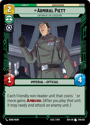 【SOR079/EN】Admiral Piett - Captain of the Executor