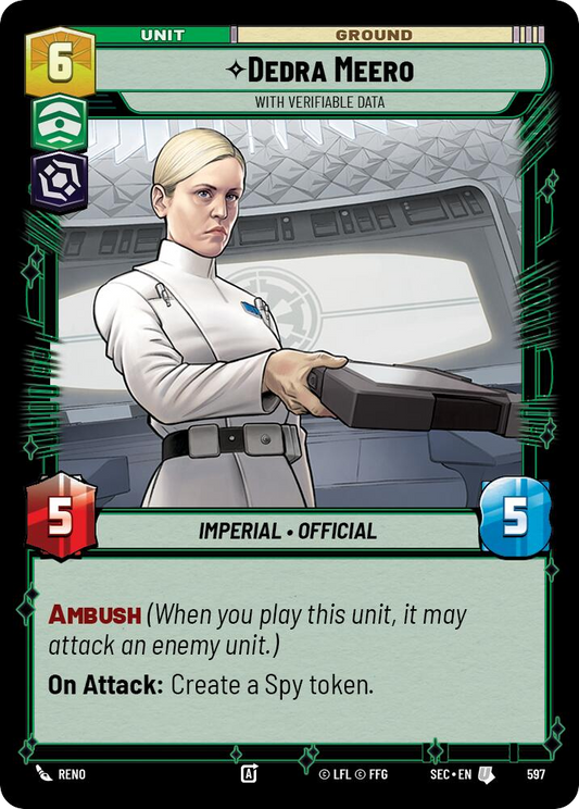 【SEC0597/EN】Dedra Meero - With Verifiable Data (Foil)