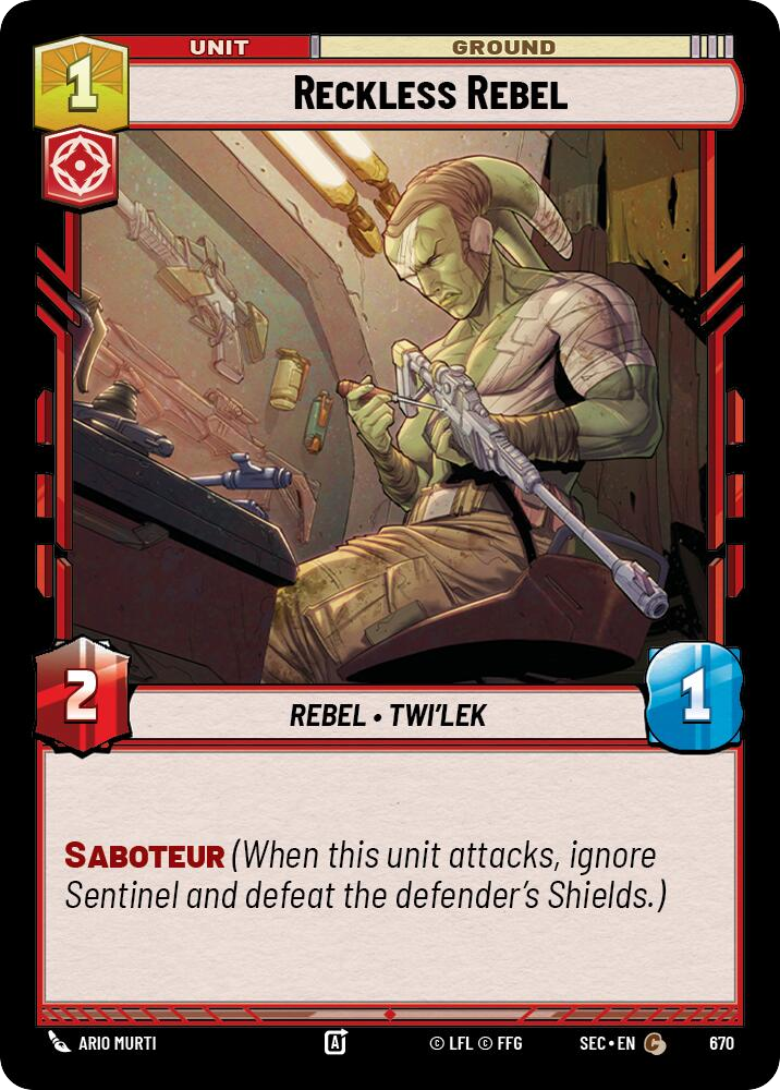 【SEC0670/EN】Reckless Rebel (Foil)