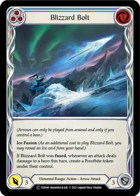 【U-ELE046/EN】Blizzard Bolt[Blue]