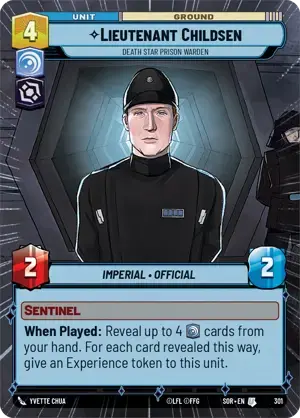 【SOR301/EN】Lieutenant Childsen - Death Star Prison Warden (HYPERSPACE)