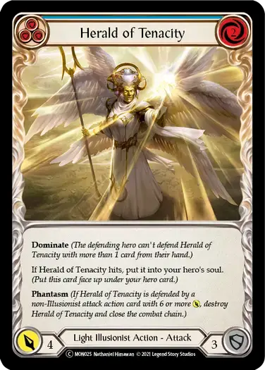 【U-MON025/EN】Herald of Tenacity[Blue]
