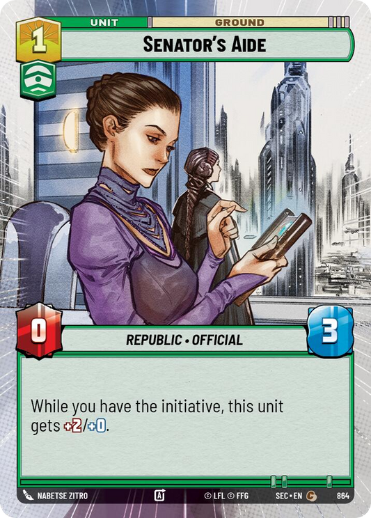 【SEC0864/EN】Senator's Aide (Hyperspace/Foil)