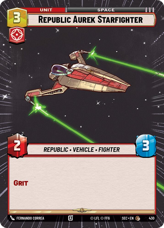 【SEC0430/EN】Republic Aurek Starfighter (Hyperspace)