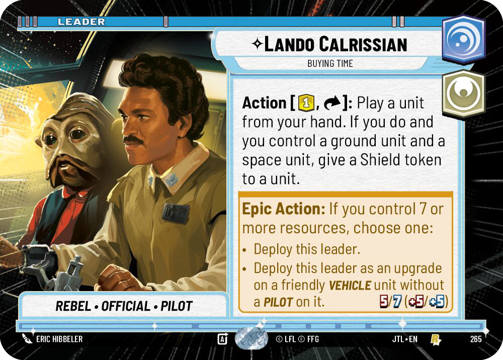 【JTL265/EN】Lando Calrissian - Buying Time(Hyperspace)