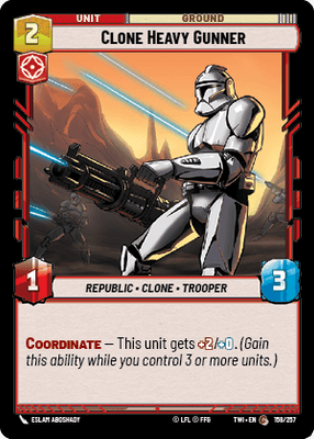 【傷あり特価】【TWI158/EN】Clone Heavy Gunner
