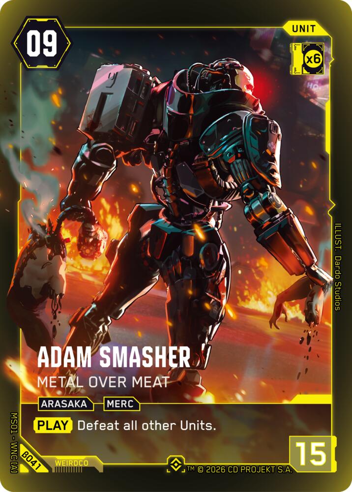 【WNCBβ041/EN】Adam Smasher: Metal Over Meat