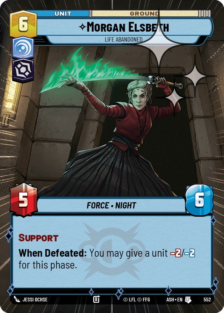【ASH552/EN】Morgan Elsbeth - Life Abandoned (Hyperspace/Foil)