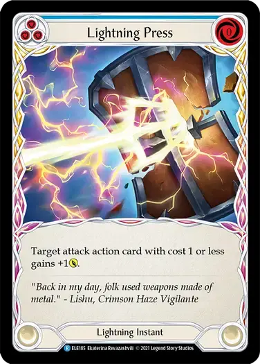 【ELE185/EN】Lightning Press[Blue]