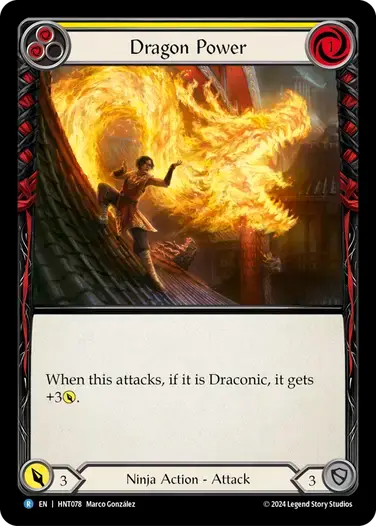 【HNT078/EN】Dragon Power/竜の威光[Yellow]