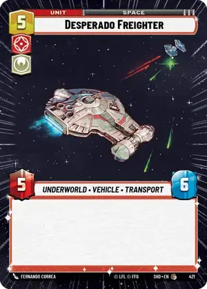 【SHD421/EN】Desperado Freighter (HYPERSPACE/FOIL)