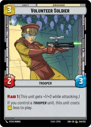【SOR248/EN】Volunteer Soldier(FOIL)