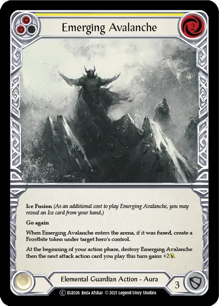 【U-ELE026/EN/RF】Emerging Avalanche[Yellow]