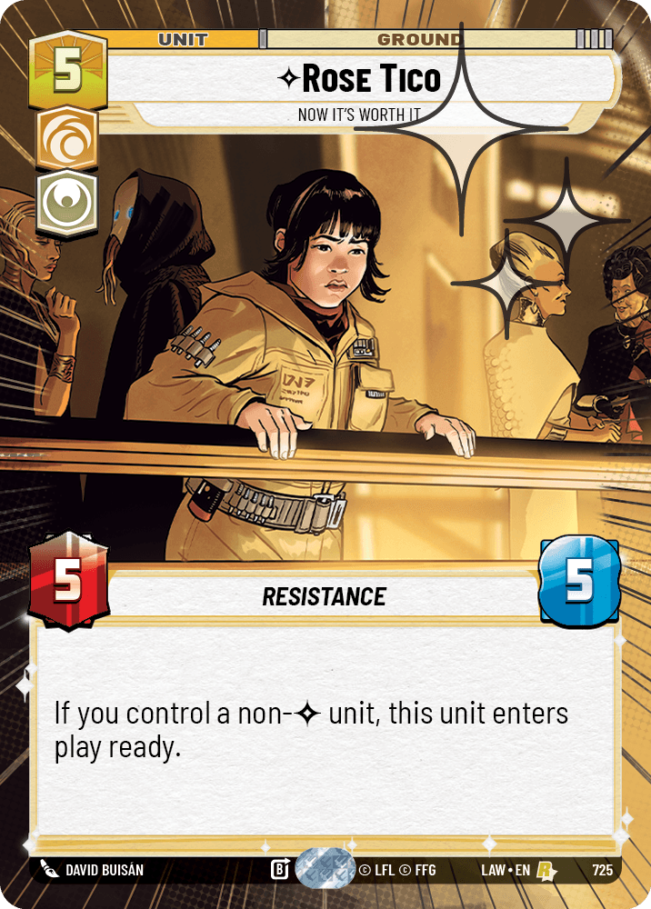 【LAW725/EN】Rose Tico - Now It's Worth It (Hyperspace/Foil)