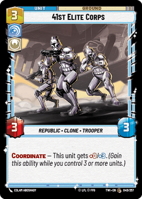 【TWI045/EN】41st Elite Corps(FOIL)