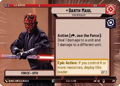 【LOF273/EN】Darth Maul - Sith Revealed(Hyperspace)
