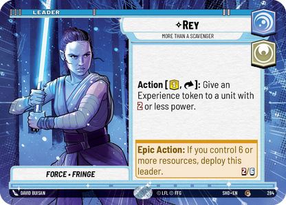 【SHD284/EN】Rey - More Than a Scavenger (HYPERSPACE)