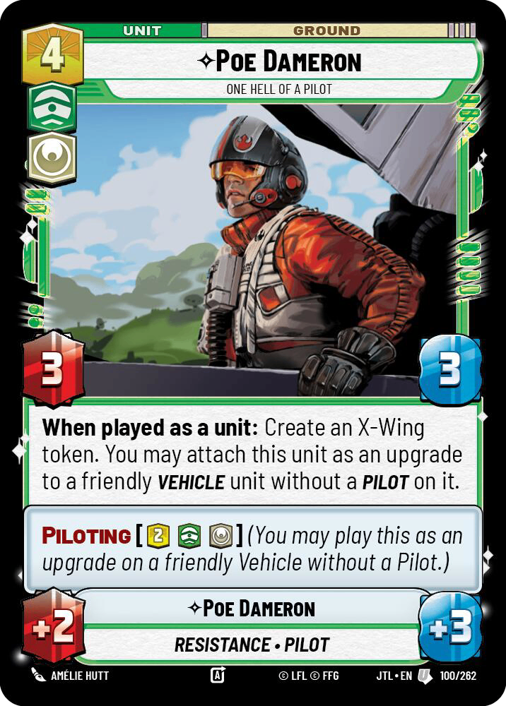 【JTL598/EN】Poe Dameron - One Hell of a Pilot(Foil)