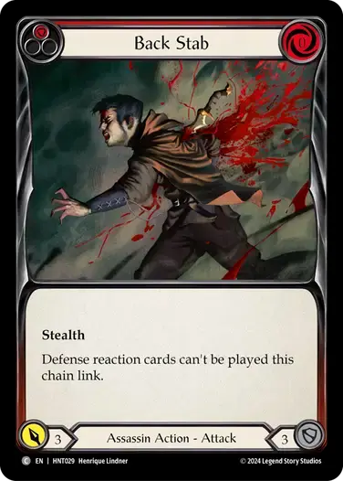 【HNT029/EN】Back Stab/背後からの一刺し[Red]