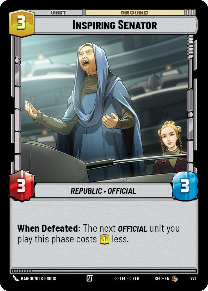【SEC0771/EN】Inspiring Senator (Foil)