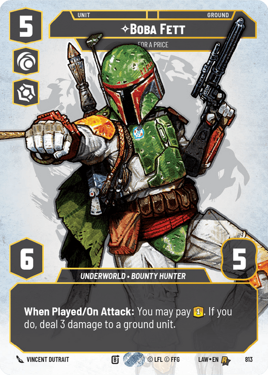 【LAW813/EN】Boba Fett - For a Price(Prestige)