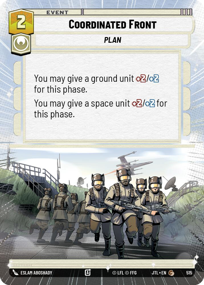 【JTL987/EN】Coordinated Front (HYPERSPACE/FOIL)
