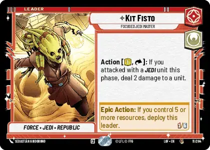 【LOF011/EN】Kit Fisto - Focused Jedi Master