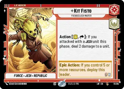 【LOF011/EN】Kit Fisto - Focused Jedi Master