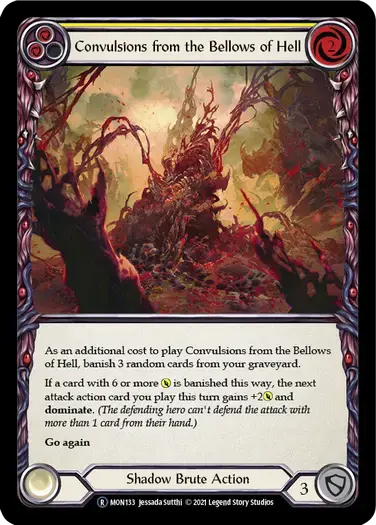 【U-MON133/EN】Convulsions from the Bellows of Hell[Yellow]