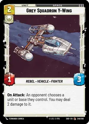 【SHD246/EN】Grey Squadron Y-Wing (FOIL)