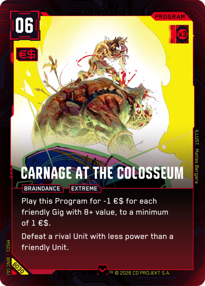【WNCBβ030/EN】Carnage at the Colosseum