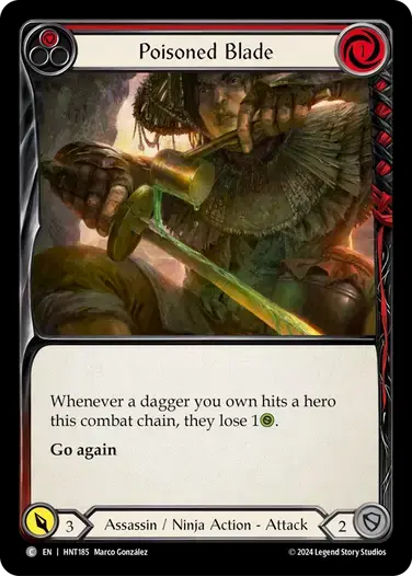 【HNT185/EN】Poisoned Blade/毒刃[Red]