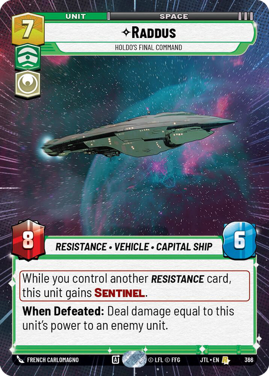 【JTL366/EN】Raddus - Holdo's Final Command(Hyperspace)