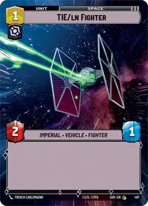 【SOR487/EN】TIE/ln Fighter (HYPERSPACE/FOIL)