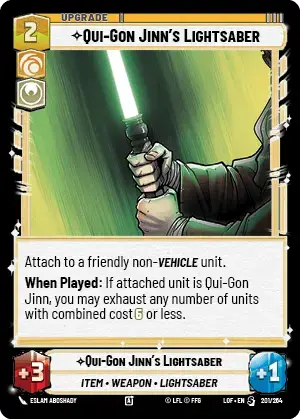 【LOF703/EN】Qui-Gon Jinn's Lightsaber(Foil)