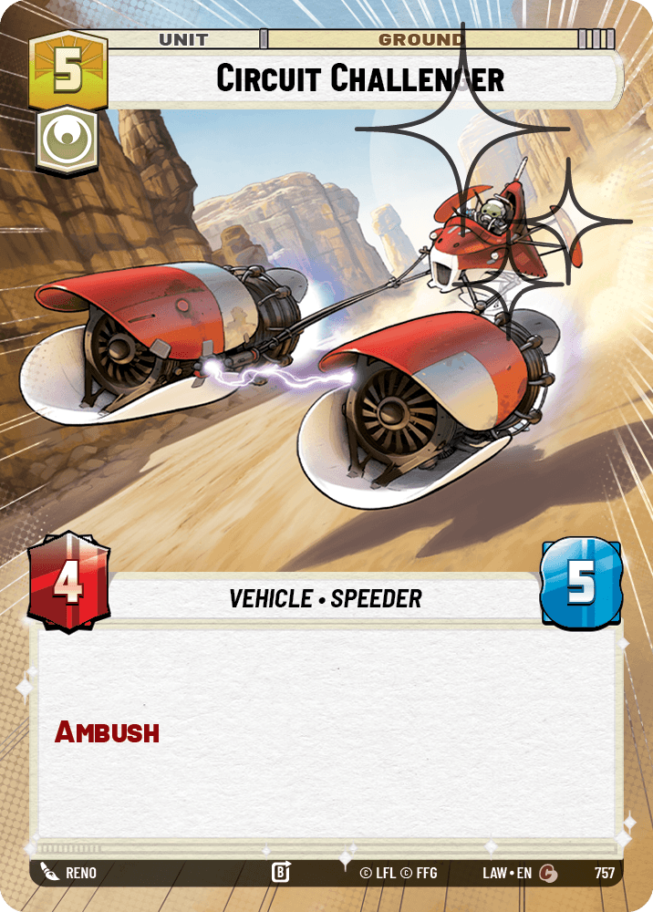 【LAW757/EN】Circuit Challenger (Hyperspace/Foil)