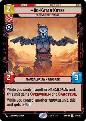 【TWI130/EN】Bo-Katan Kryze - Death Watch Lieutenant(FOIL)