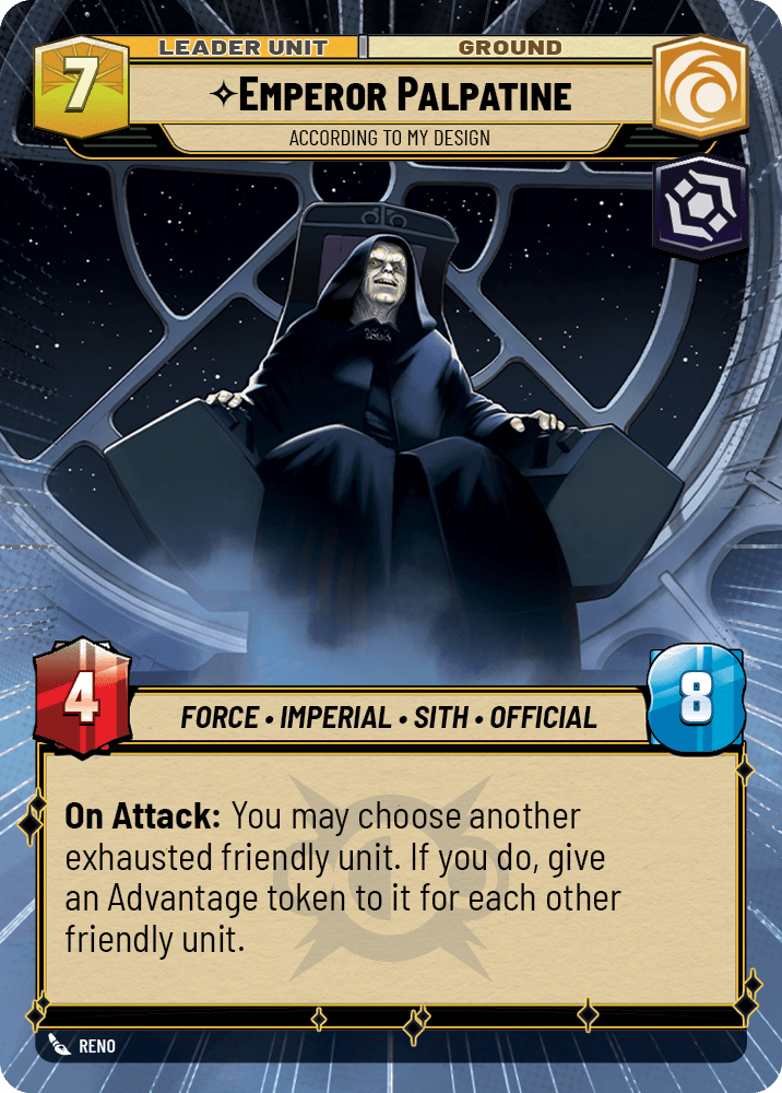 【ASH279/EN】Emperor Palpatine - According to My Design (Hyperspace)