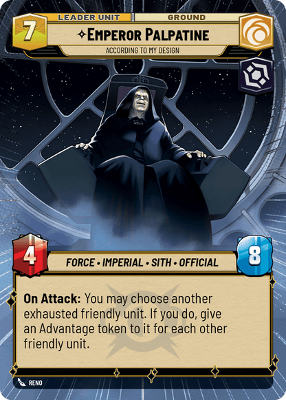 【ASH279/EN】Emperor Palpatine - According to My Design (Hyperspace)