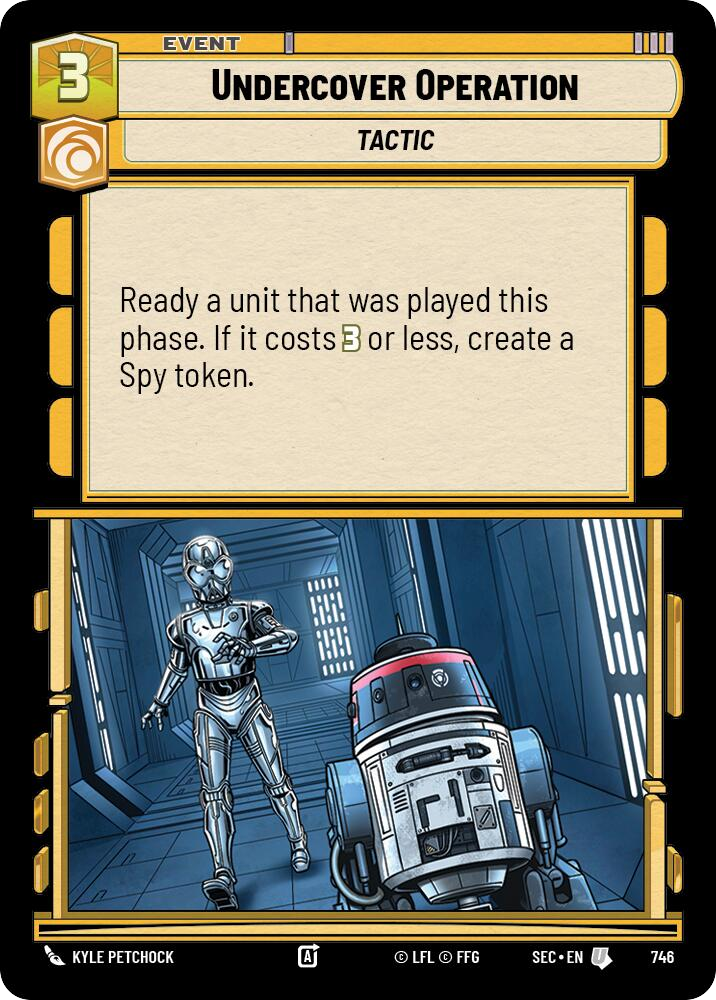 【SEC0746/EN】Undercover Operation (Foil)