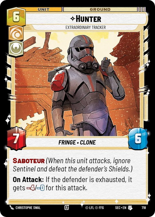 【SEC0718/EN】Hunter - Extraordinary Tracker (Foil)