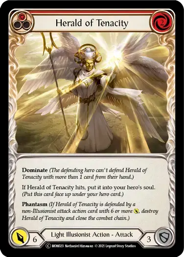 【U-MON023/EN】Herald of Tenacity[Red]