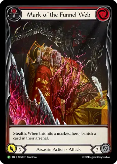 【GEM022/EN】Mark of the Funnel Web/凶牙の標的[Red]