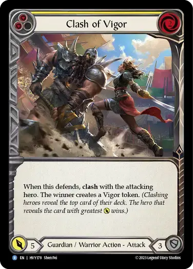 【HVY178/EN】Clash of Vigor/活力の激突[Yellow]