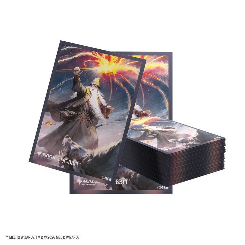 【GAMEGENIC】Magic: The Gathering | The Hobbit Premium Art Sleeves - Gandalf, Shadow's Foe※配送方法はゆうパックをご選択ください