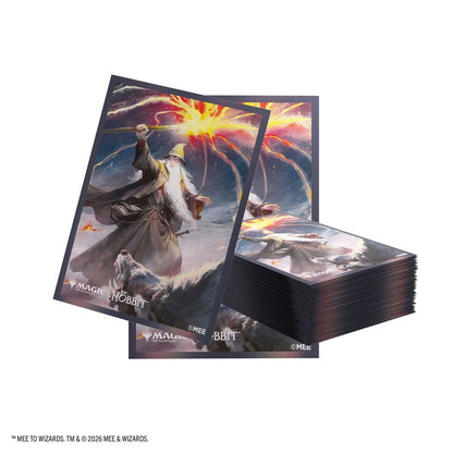 【GAMEGENIC】Magic: The Gathering | The Hobbit Premium Art Sleeves - Gandalf, Shadow's Foe※配送方法はゆうパックをご選択ください