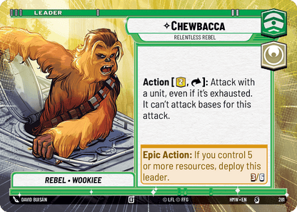 【HMW281/EN】Chewbacca - Relentless Rebel（HYPERSPACE）