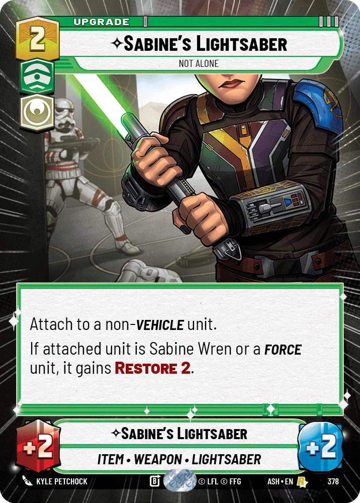 【ASH378/EN】Sabine's Lightsaber - Not Alone (Hyperspace)