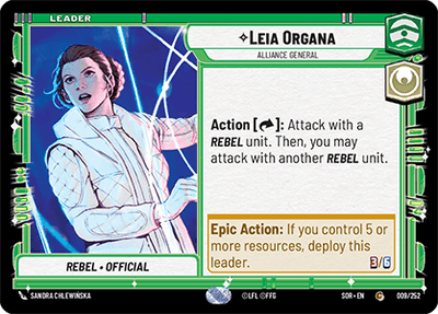 【SOR009/EN】Leia Organa - Alliance General